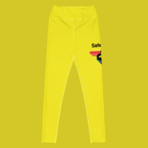 Safe Space Yellow Yoga Leggings