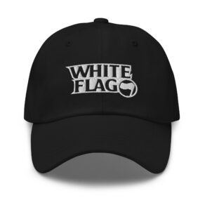 White Flag | Black dad hat