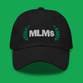 MLMs Black dad hat