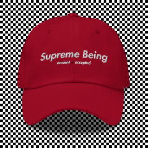 Supreme Being | Red dad hat